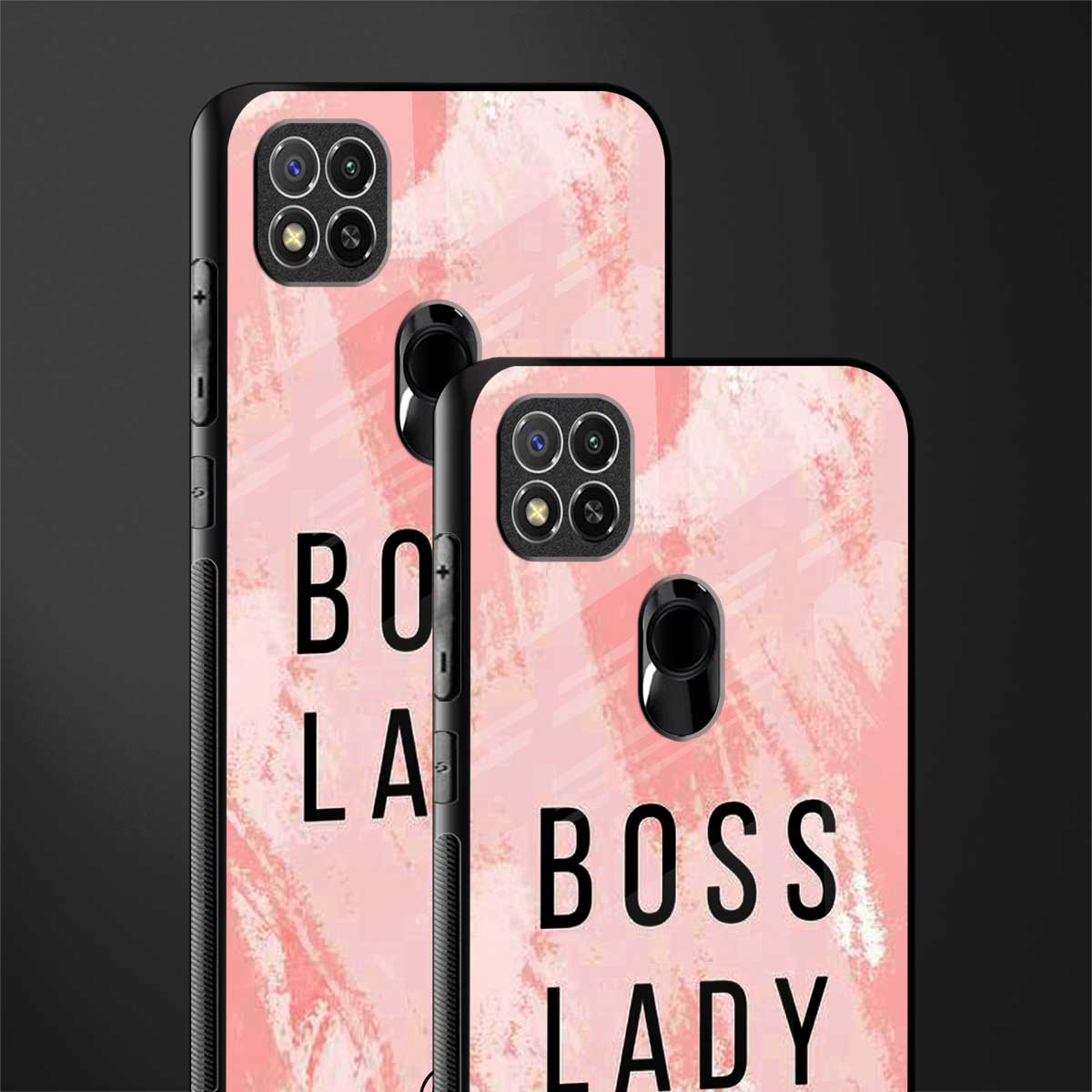 boss lady glass case for redmi 9c image-2