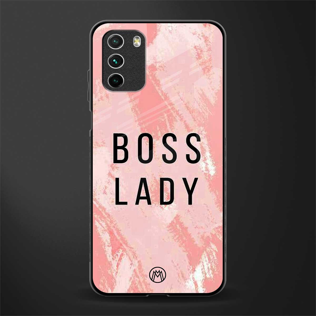 boss lady glass case for poco m3 image