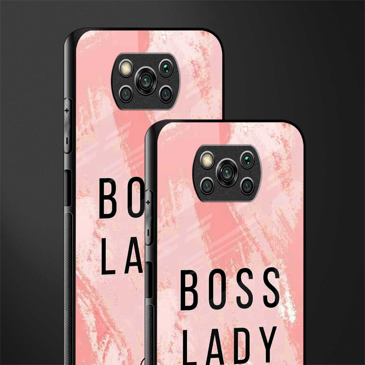 boss lady glass case for poco x3 pro image-2