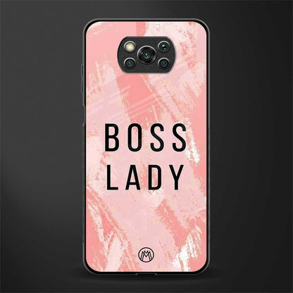 boss lady glass case for poco x3 image