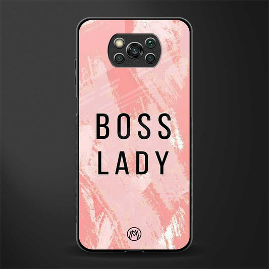 boss lady glass case for poco x3 image