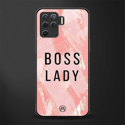 boss lady glass case for oppo f19 pro image