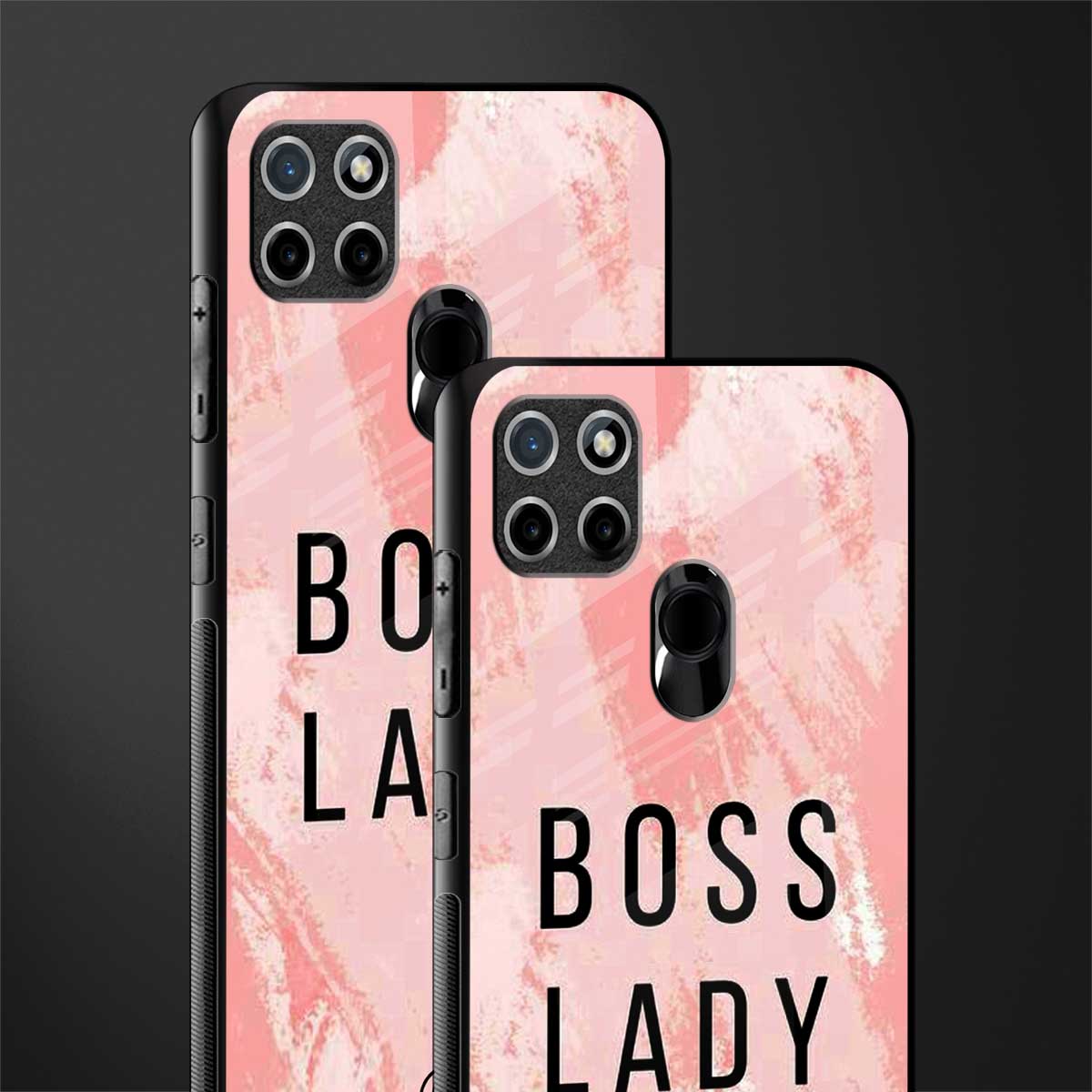 boss lady glass case for realme c21 image-2