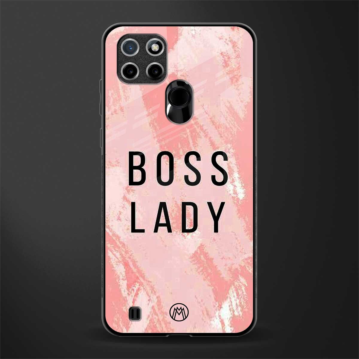boss lady glass case for realme c21 image