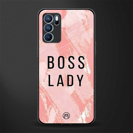 boss lady glass case for oppo reno6 5g image