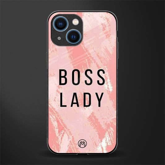 boss lady glass case for iphone 13 mini image
