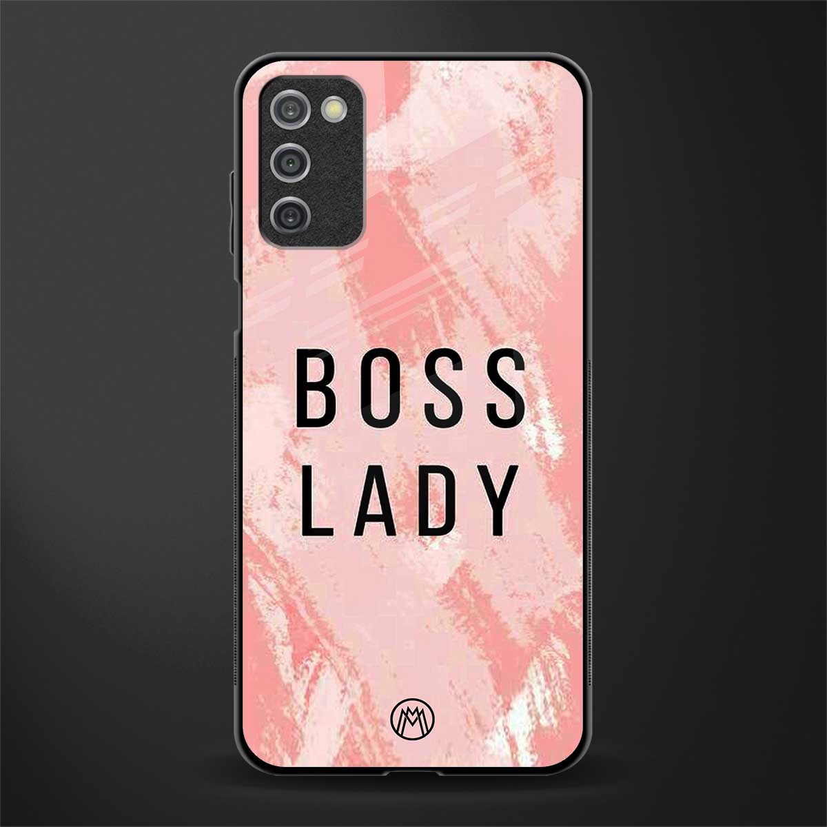 boss lady glass case for samsung galaxy a03s image