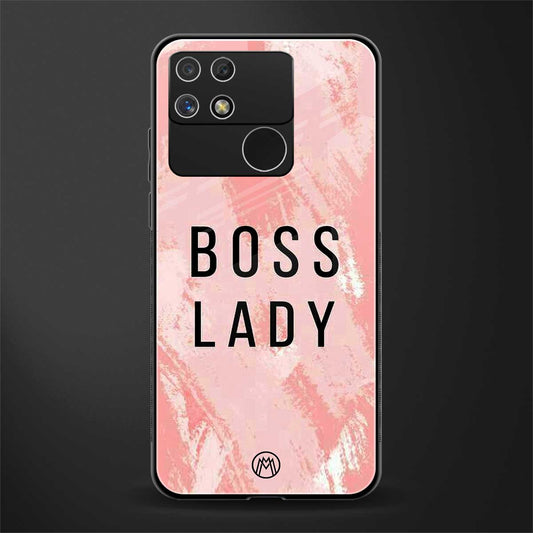 boss lady back phone cover | glass case for realme narzo 50a