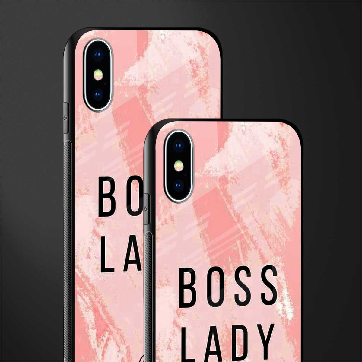 boss lady glass case for iphone xs image-2