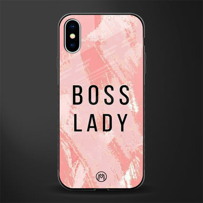 boss lady glass case for iphone xs image