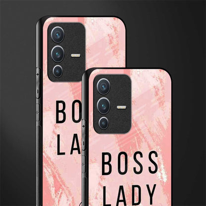 boss lady glass case for vivo v23 5g image-2