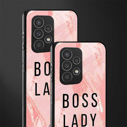 boss lady back phone cover | glass case for samsung galaxy a73 5g