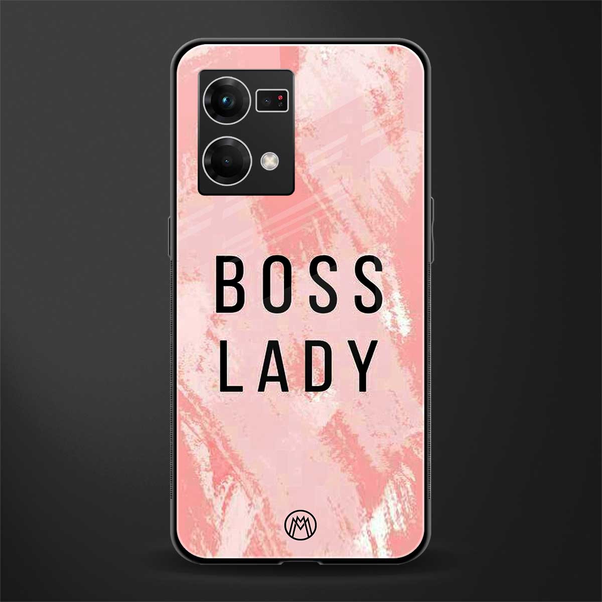 boss lady back phone cover | glass case for oppo f21 pro 4g