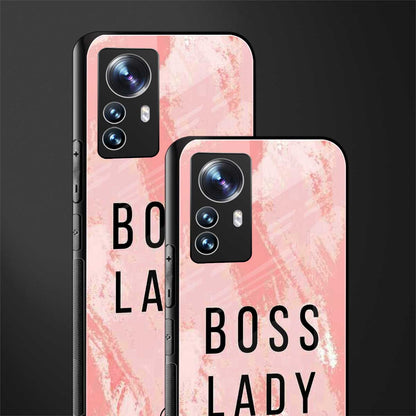 boss lady back phone cover | glass case for xiaomi 12 pro