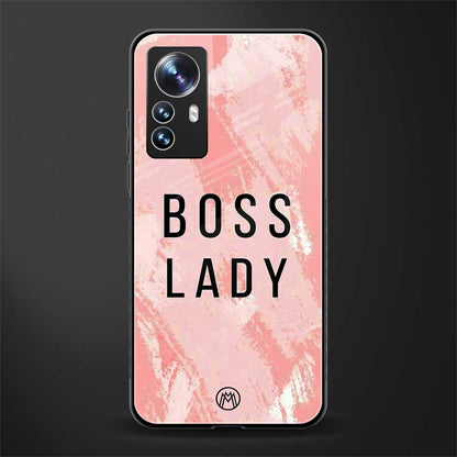 boss lady back phone cover | glass case for xiaomi 12 pro