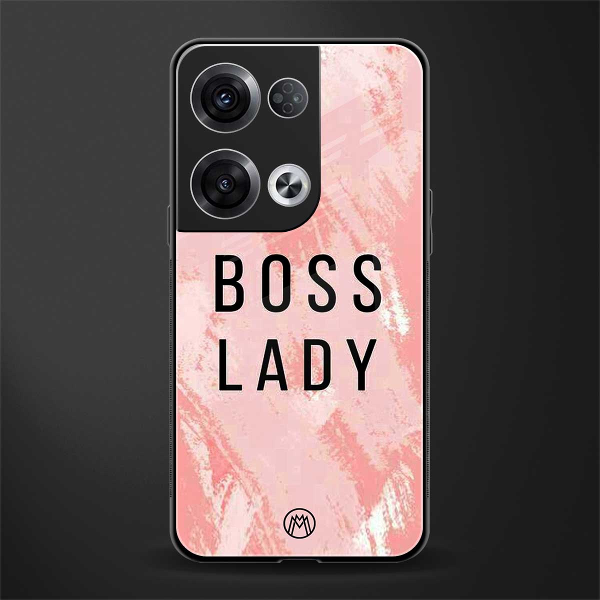 boss lady back phone cover | glass case for oppo reno 8