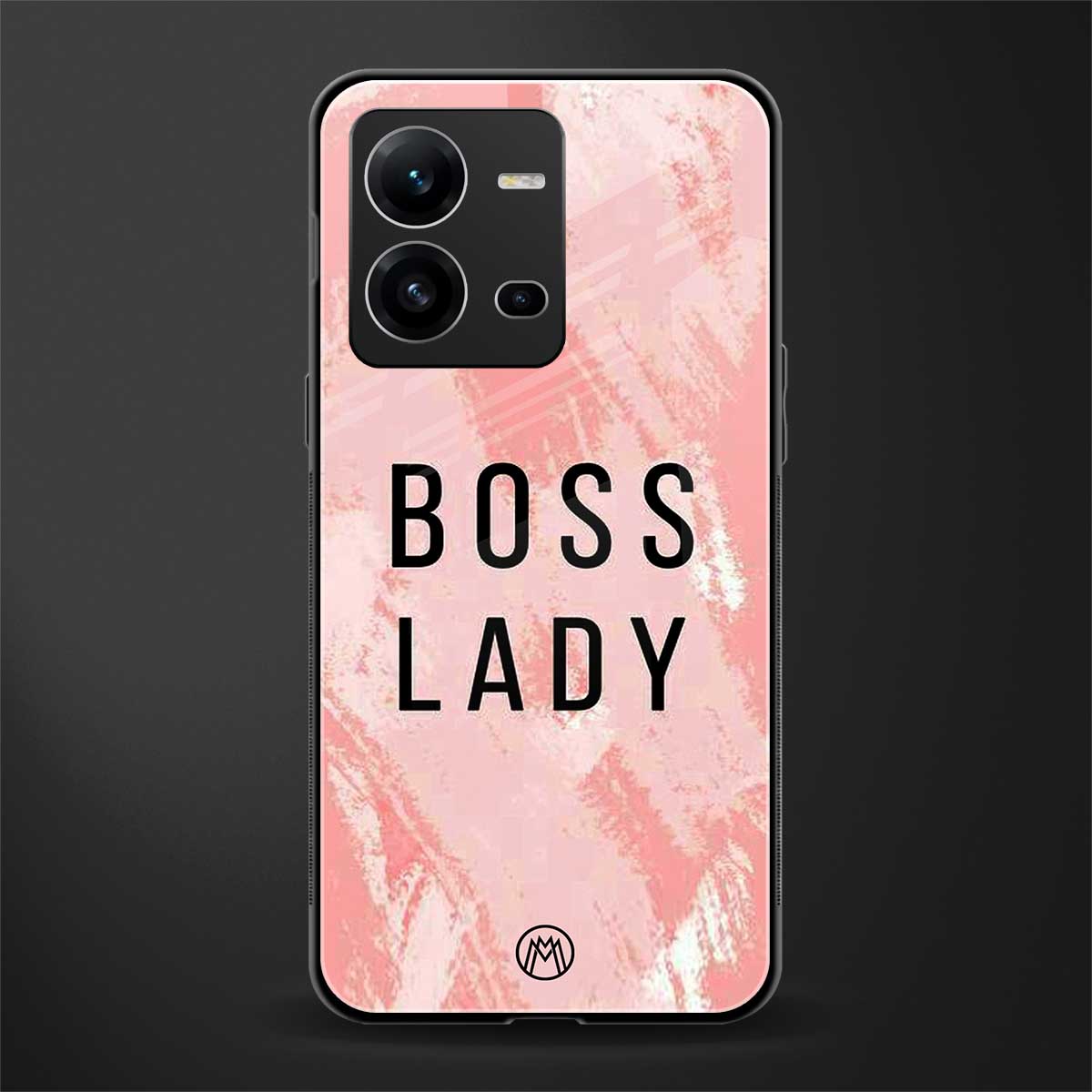 boss lady back phone cover | glass case for vivo v25-5g
