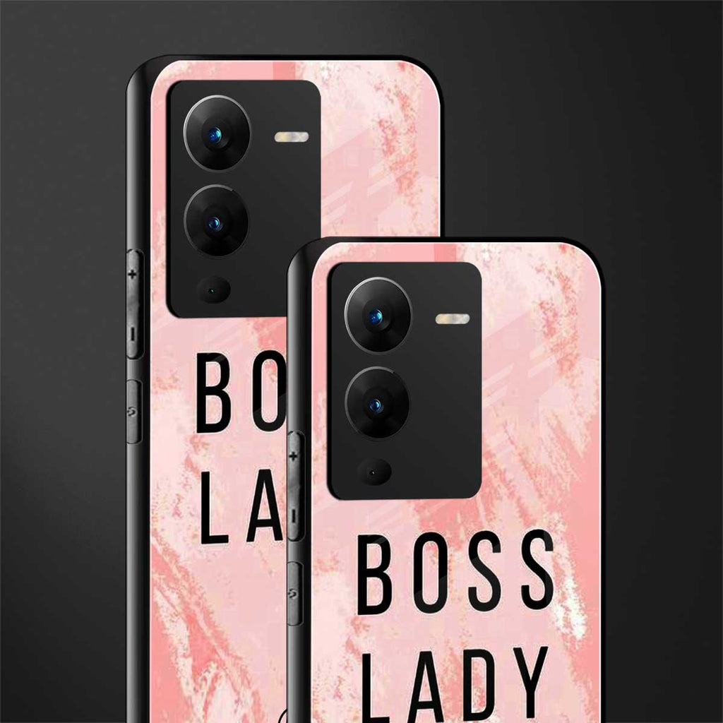boss lady back phone cover | glass case for vivo v25 pro 5g