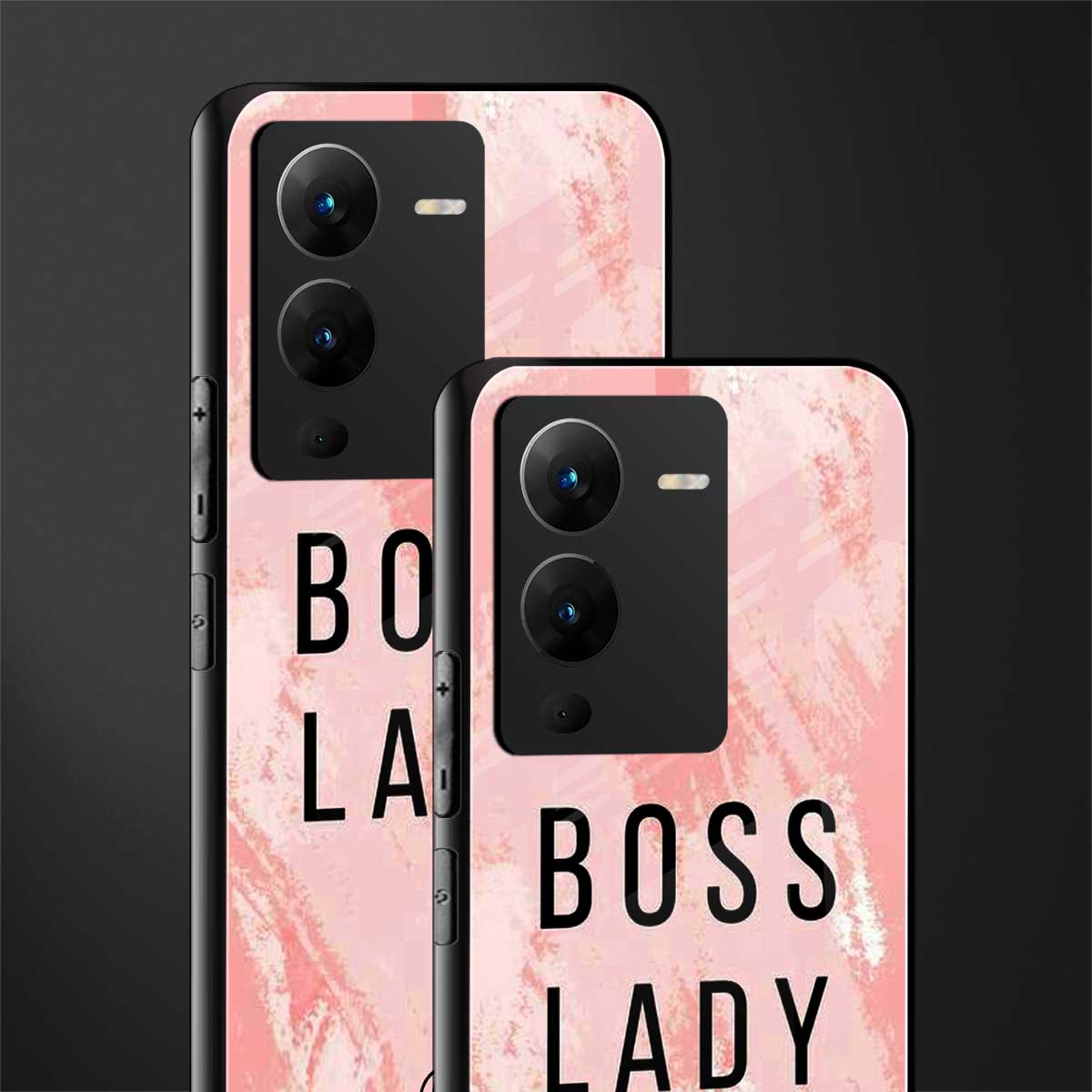 boss lady back phone cover | glass case for vivo v25 pro 5g
