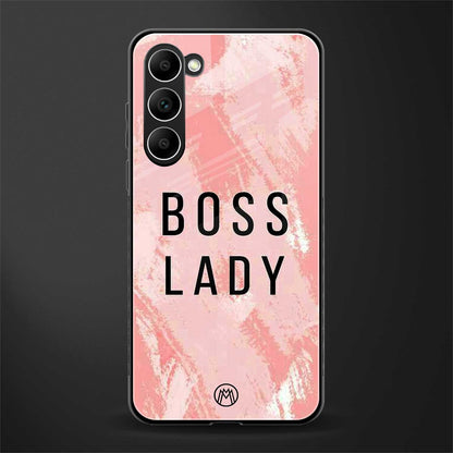 boss lady glass case for phone case | glass case for samsung galaxy s23 plus