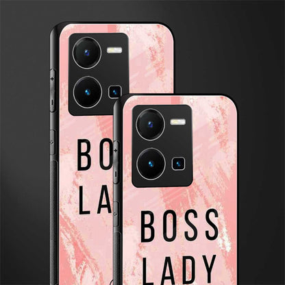 boss lady back phone cover | glass case for vivo y35 4g
