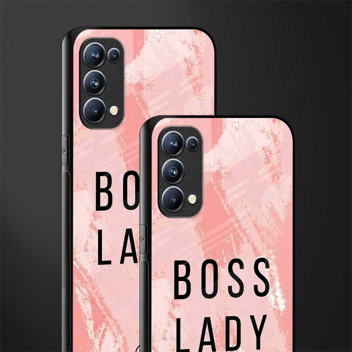 boss lady back phone cover | glass case for oppo reno 5