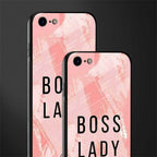 boss lady glass case for iphone se 2020 image-2