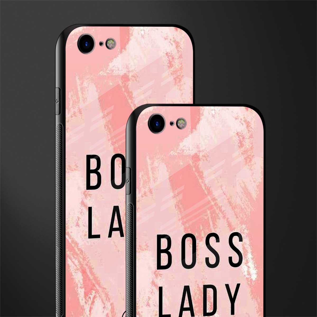 boss lady glass case for iphone se 2020 image-2