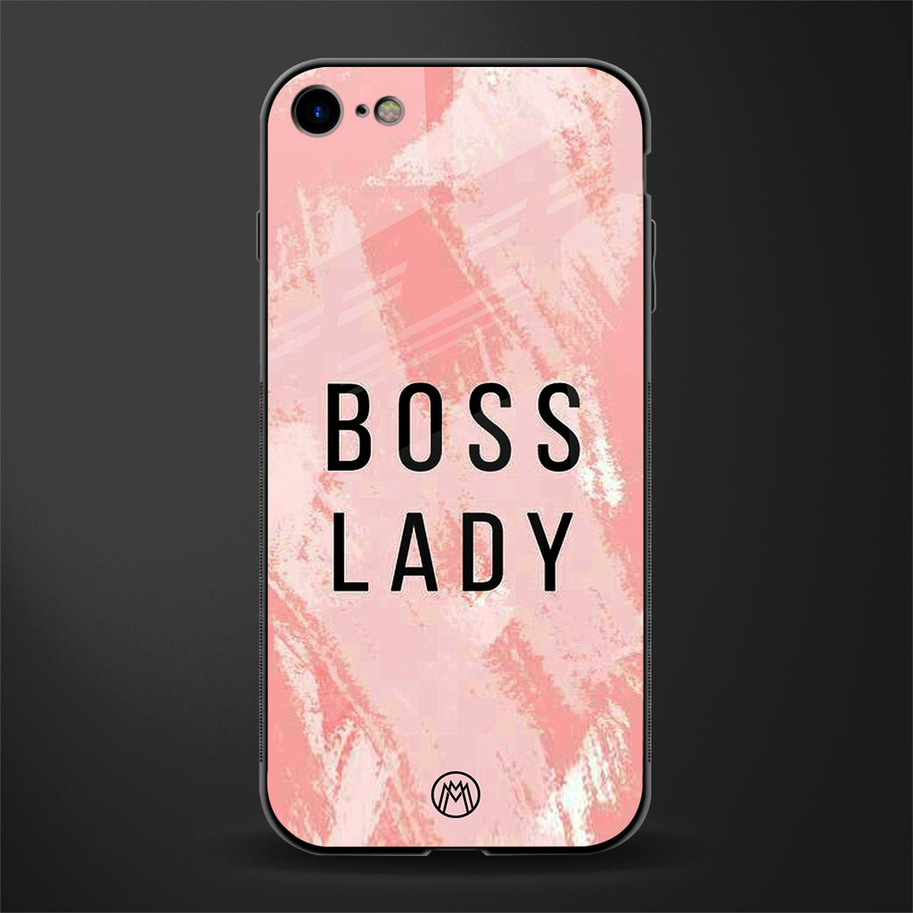 boss lady glass case for iphone se 2020 image