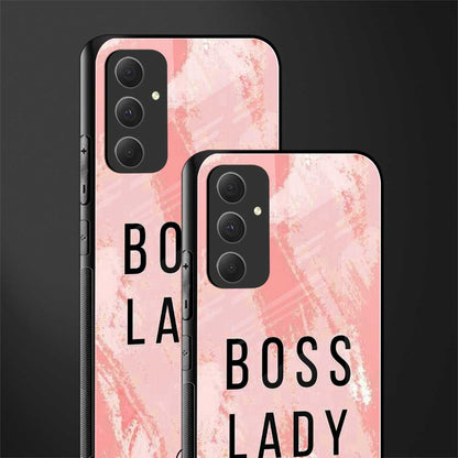 boss lady back phone cover | glass case for samsung galaxy a54 5g