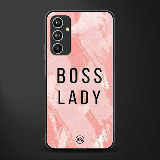 boss lady back phone cover | glass case for samsung galaxy a54 5g