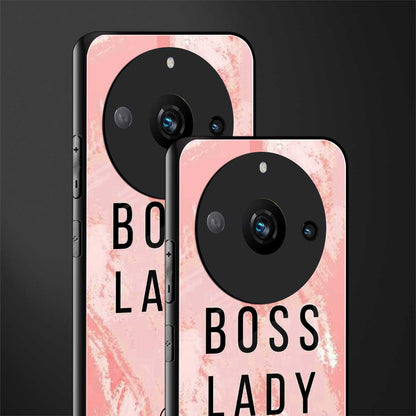 boss lady back phone cover | glass case for realme 11 pro 5g