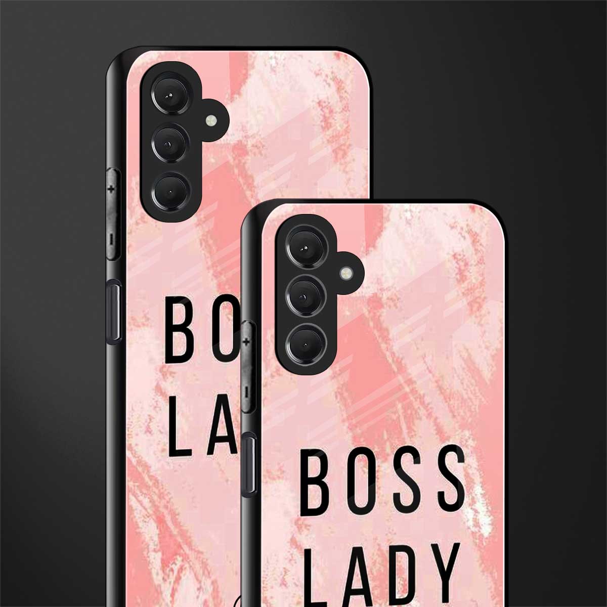 boss lady back phone cover | glass case for samsun galaxy a24 4g