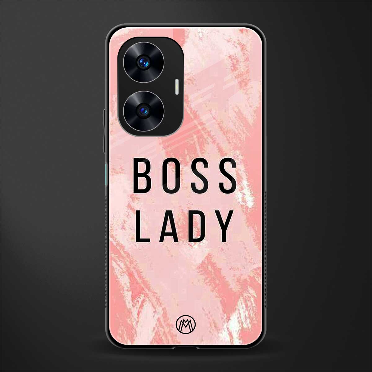 boss lady back phone cover | glass case for realme c55