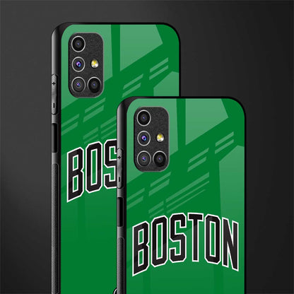 boston club glass case for samsung galaxy m51 image-2