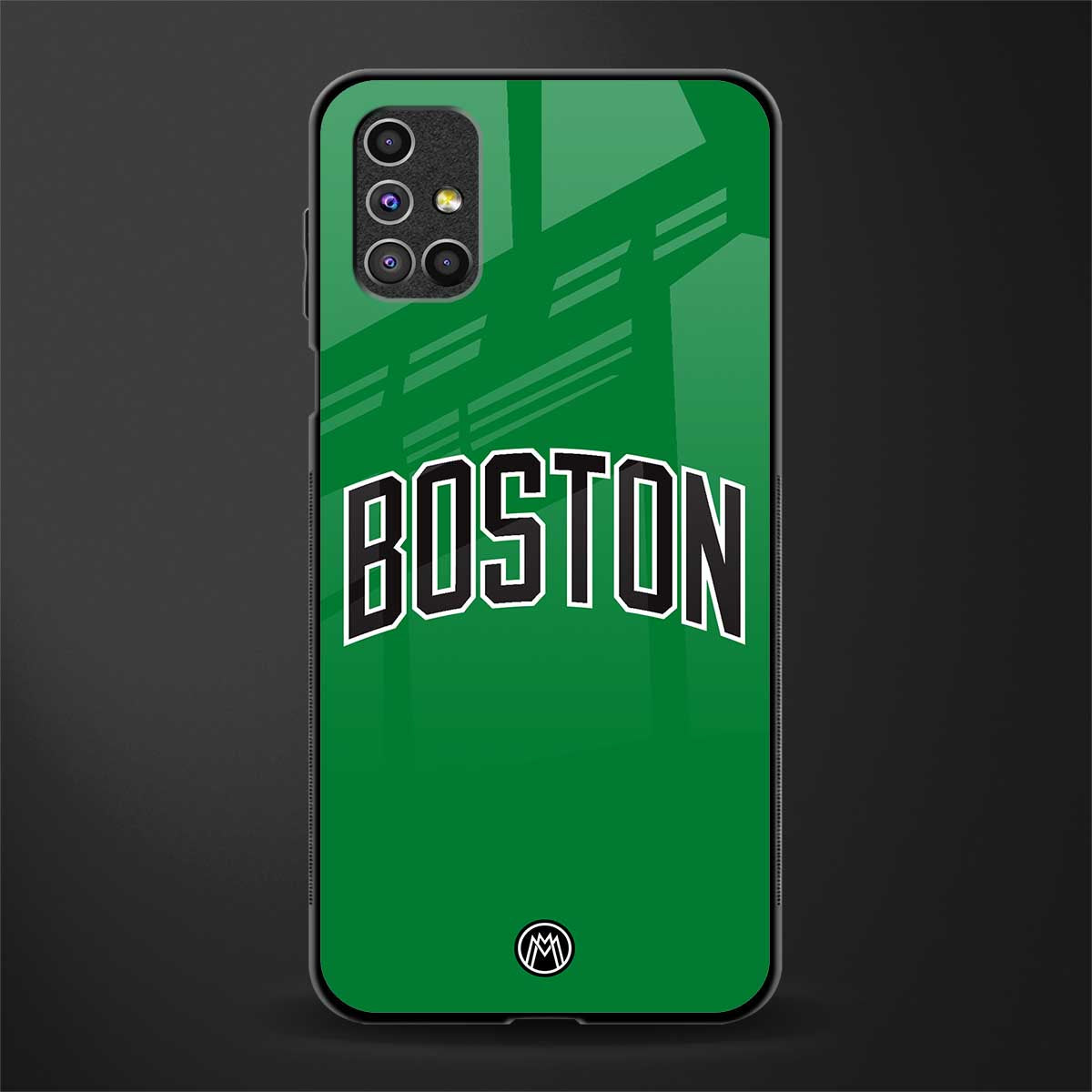 boston club glass case for samsung galaxy m51 image