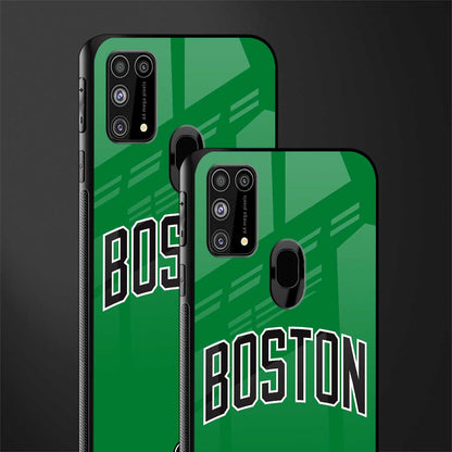 boston club glass case for samsung galaxy m31 image-2