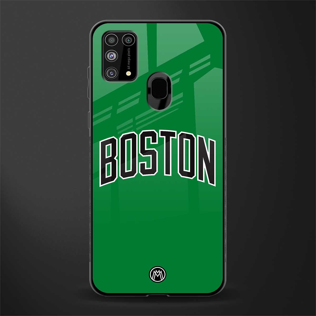 boston club glass case for samsung galaxy f41 image