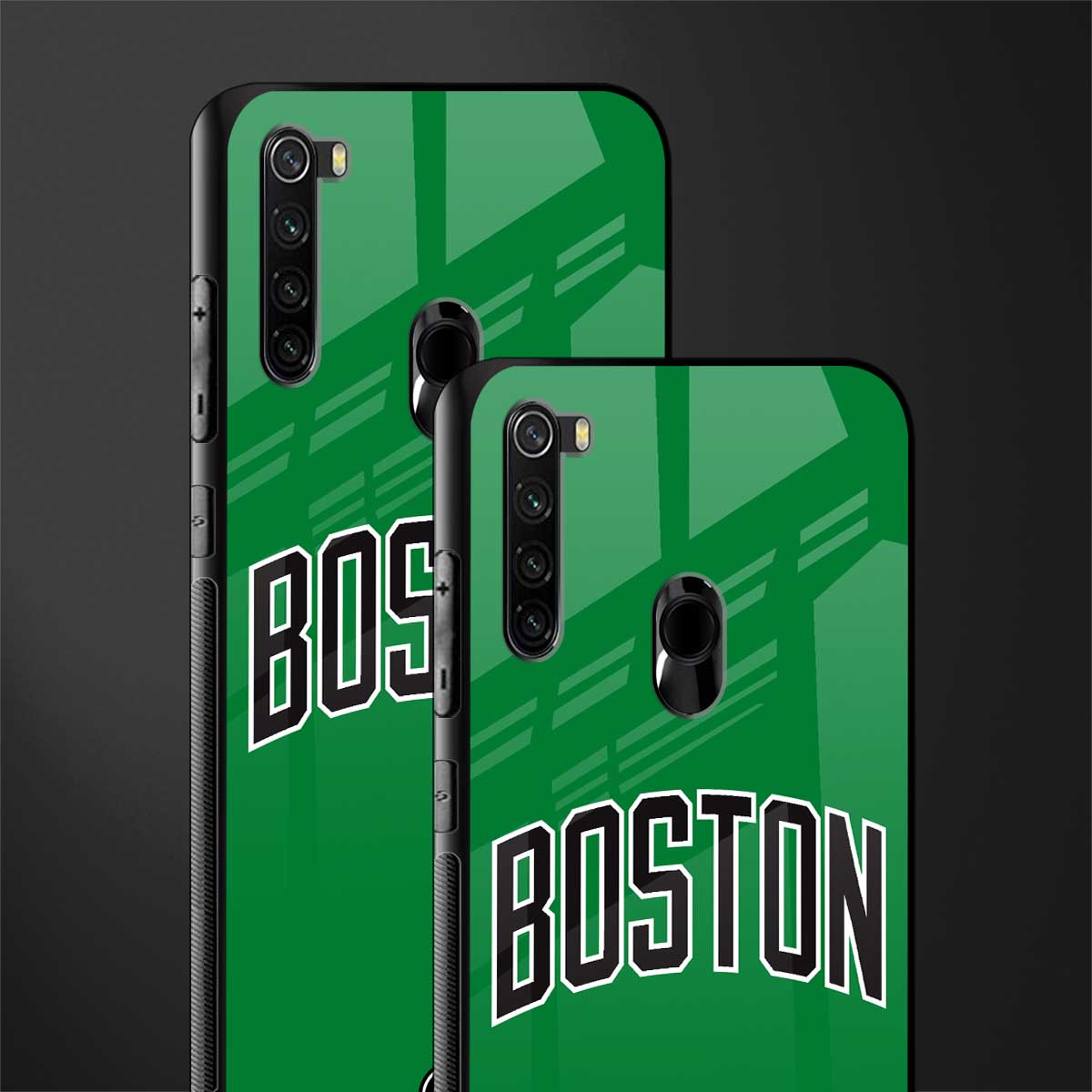 boston club glass case for redmi note 8 image-2