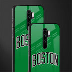 boston club glass case for redmi note 8 pro image-2