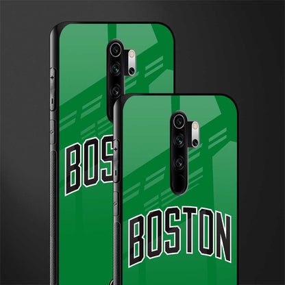 boston club glass case for redmi note 8 pro image-2