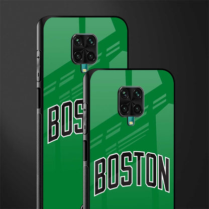 boston club glass case for redmi note 9 pro image-2