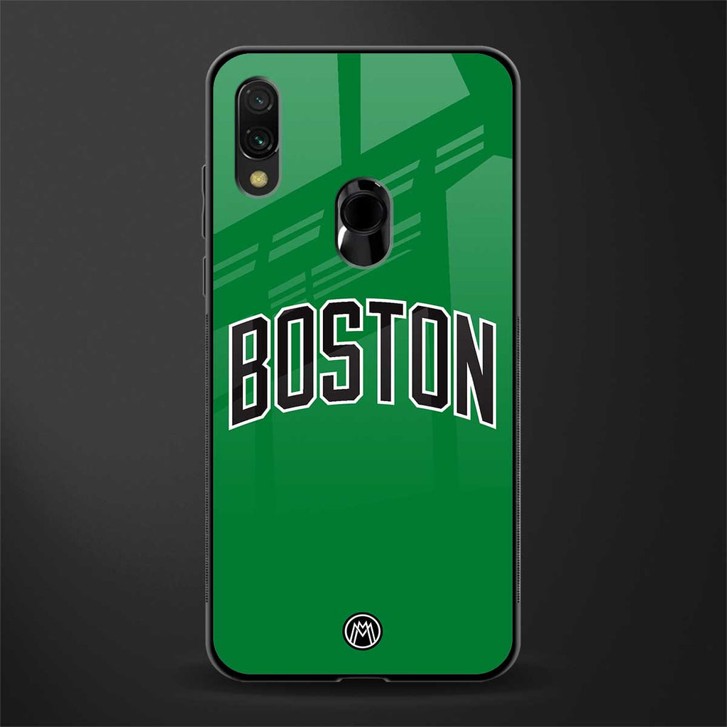 boston club glass case for redmi note 7 pro image