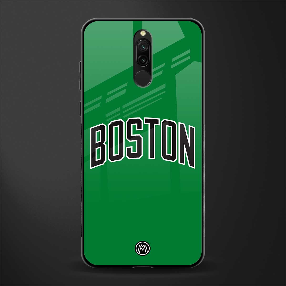 boston club glass case for redmi 8 image