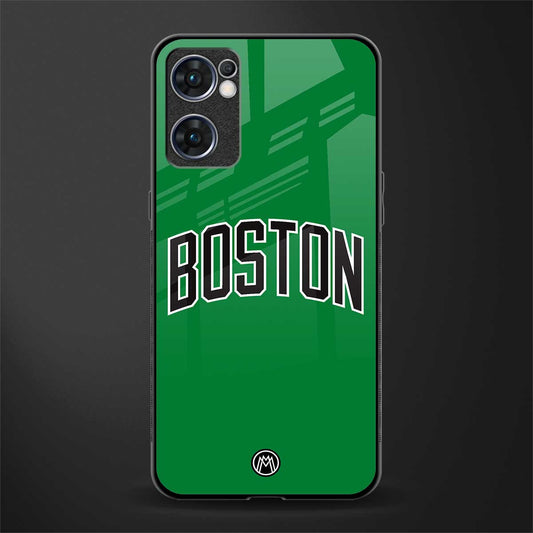 boston club glass case for oppo reno7 5g image