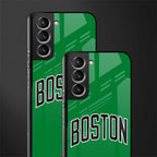 boston club glass case for samsung galaxy s21 fe 5g image-2