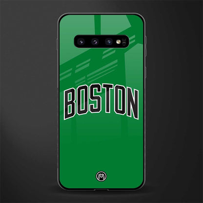 boston club glass case for samsung galaxy s10 plus image