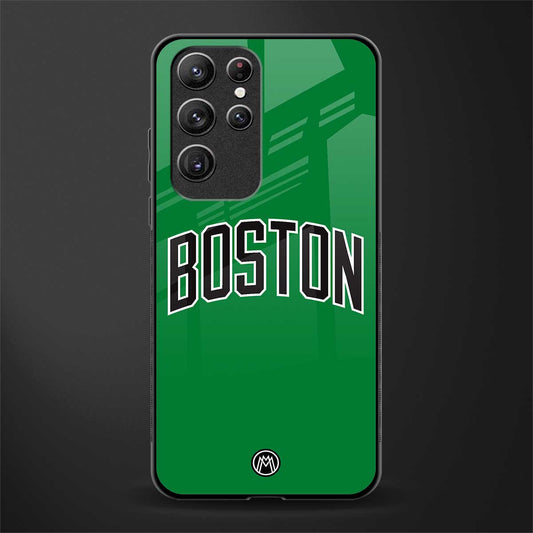 boston club glass case for samsung galaxy s22 ultra 5g image