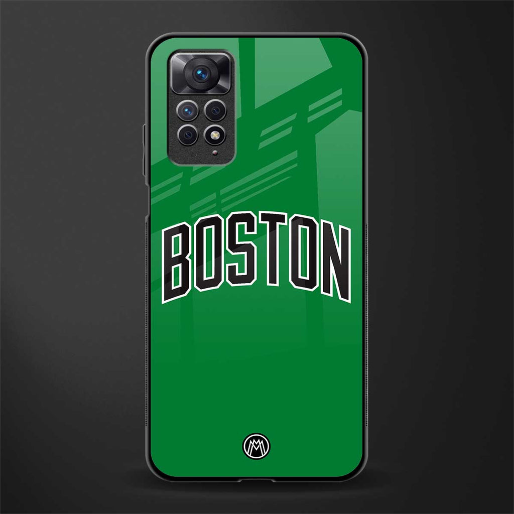 boston club glass case for redmi note 11 pro image
