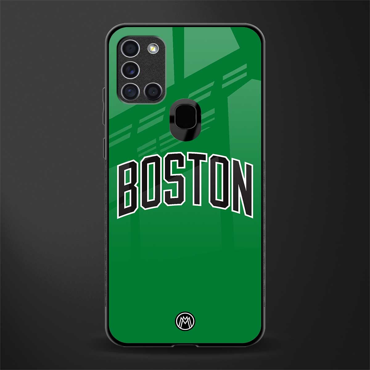 boston club glass case for samsung galaxy a21s image